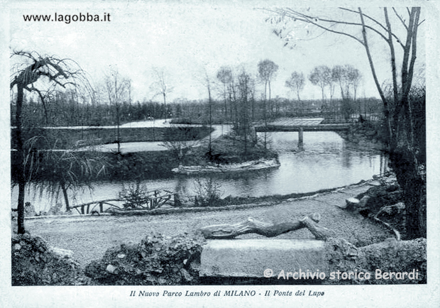 Il ponte del Lupo in una cartolina degli anni '30